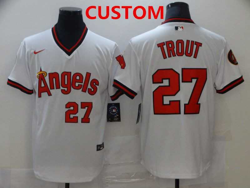 Los Angeles Angels Custom White Throwback Cooperstown Collection Stitched MLB Nike Jersey,We sell and wholesale Los Angeles Angels Custom White Throwback Cooperstown Collection Stitched MLB Nike Jersey on line form chian!